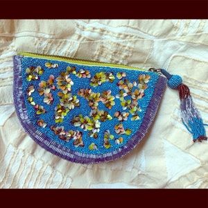 ANTHRO Beaded Clutch